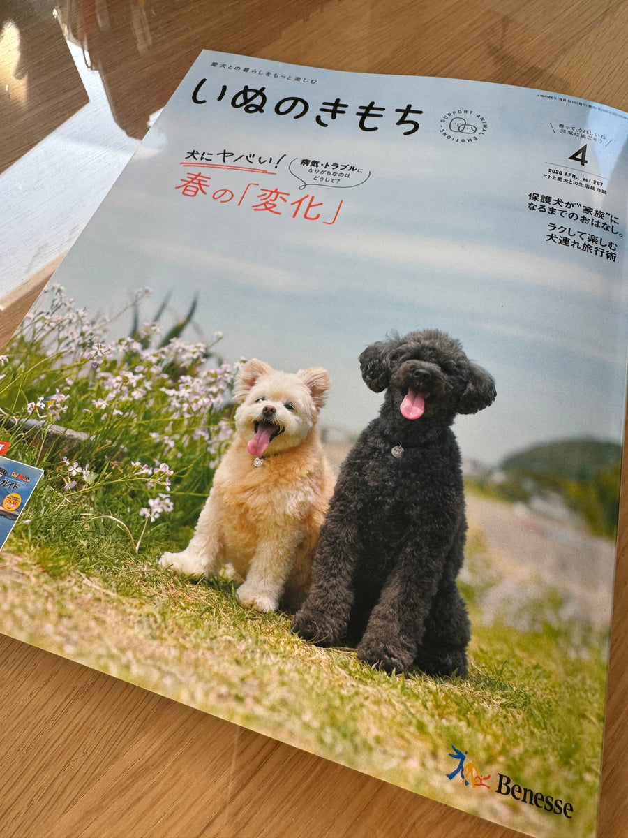 いぬのきもち4月号「フードは新時代へ！」特集へ掲載いただきました